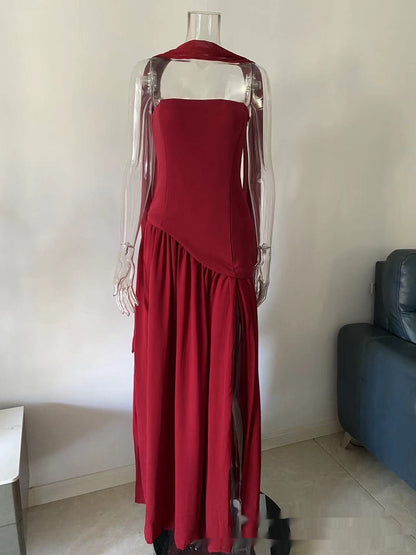 Robe moulante à fermeture éclair contrastée au tempérament affirmé