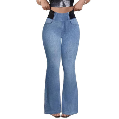 Pantalon slim à taille élastique