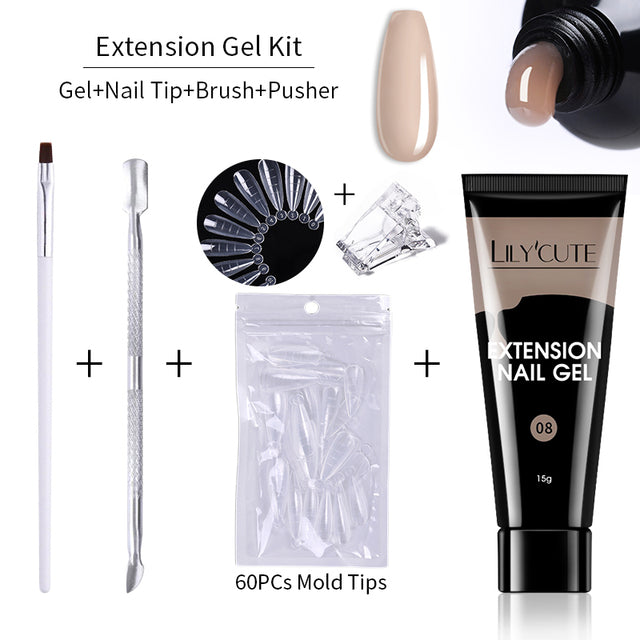 Kit d'extension d'ongle de 15 ml