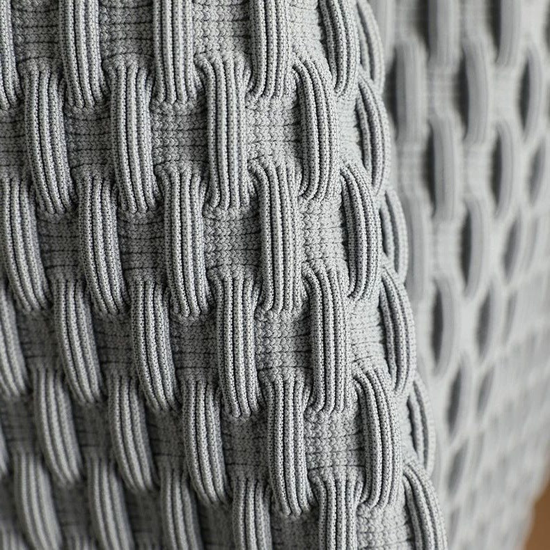 Jupe plissée élégante taille haute en maille