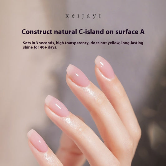 ג'ל בסיס לבניית צנצנת לבנה, חיזוק עיצובי, ג'ל לק למניקור