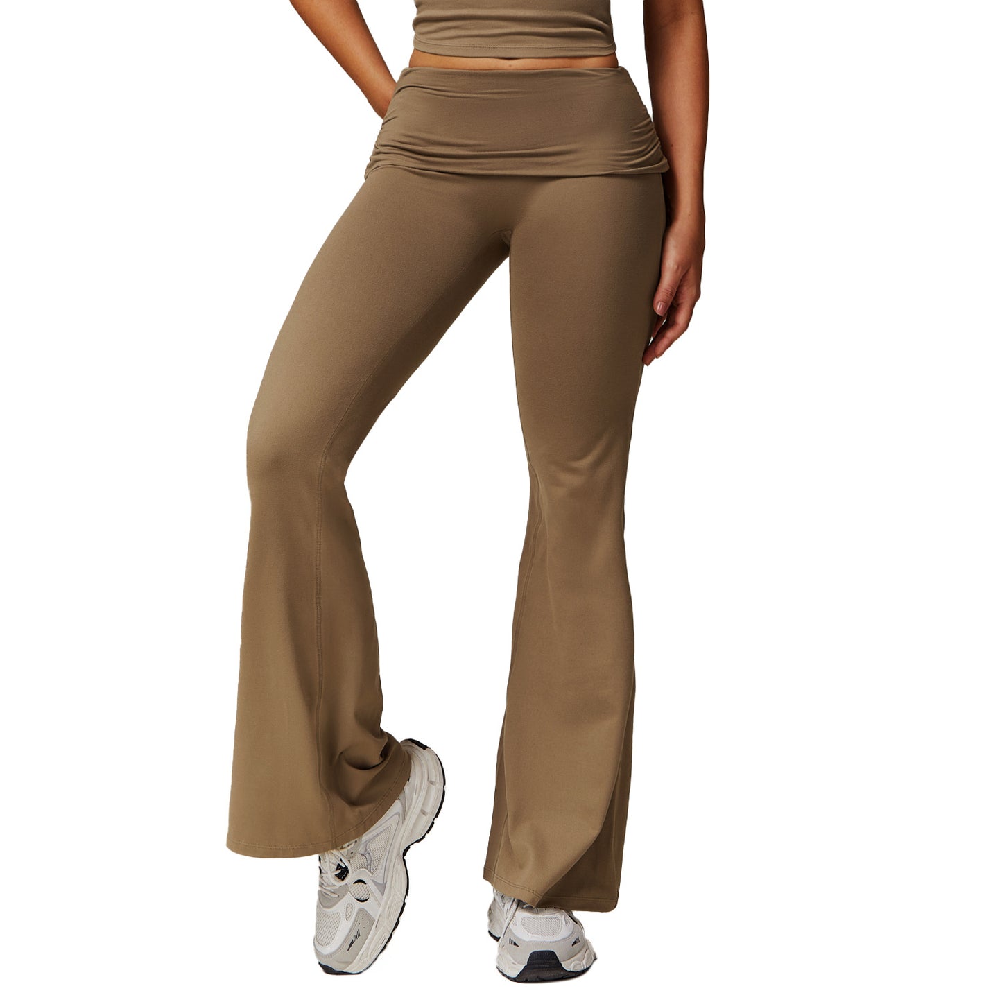 Leggings en laine plissée