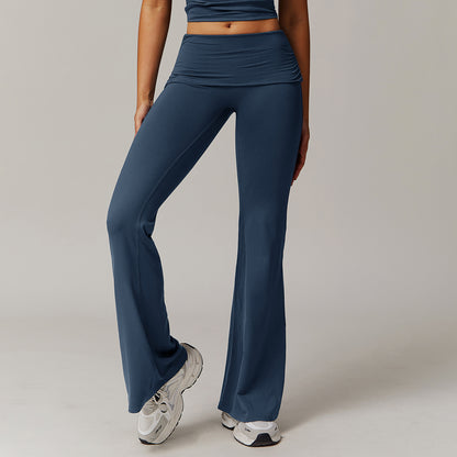 Leggings en laine plissée