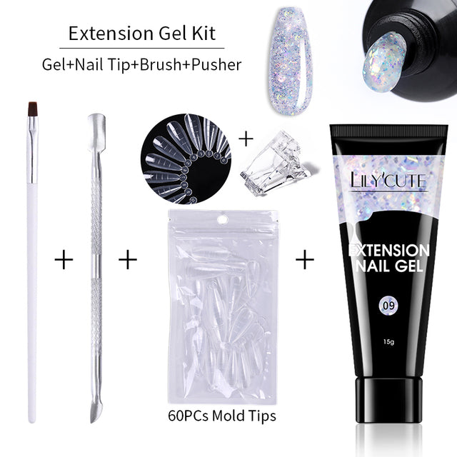 Kit d'extension d'ongle de 15 ml