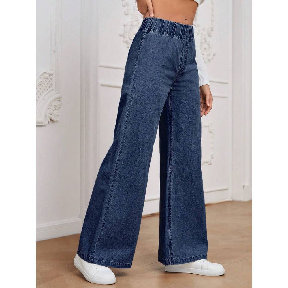 Jean à jambes larges