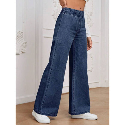 Jean à jambes larges