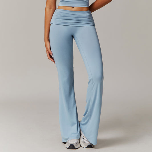 Leggings en laine plissée