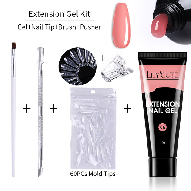 Kit d'extension d'ongle de 15 ml