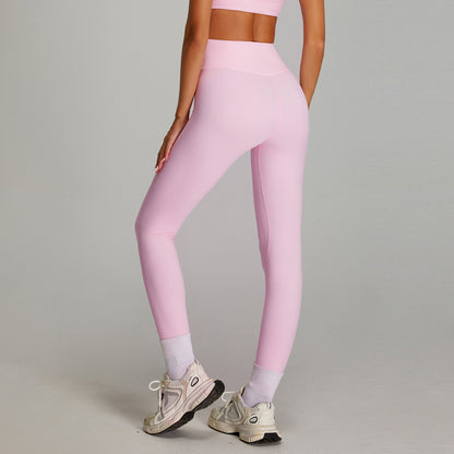 Leggings effet nude moulant