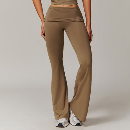 Leggings en laine plissée